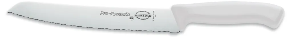 F. DICK ProDynamic Brotmesser weiß Klingenlänge 21 cm Küchenmesser X55CrMo14